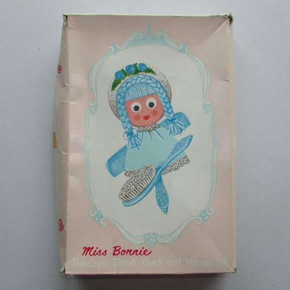 Miss Bonnie Mirror and Brush Set - Vintage - Picture 1 of 7